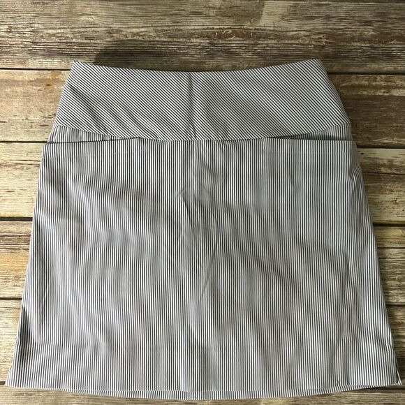 Blue & white Pinstripe Skort - Picture 1 of 4